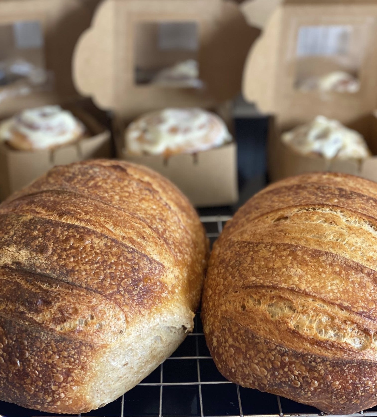 A spread of fresh bakes from Betty Botter's kitchen